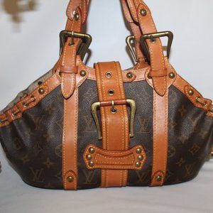 Authentic Vintage  Louis Vuitton Theda Bag Handbag Satchel Purse